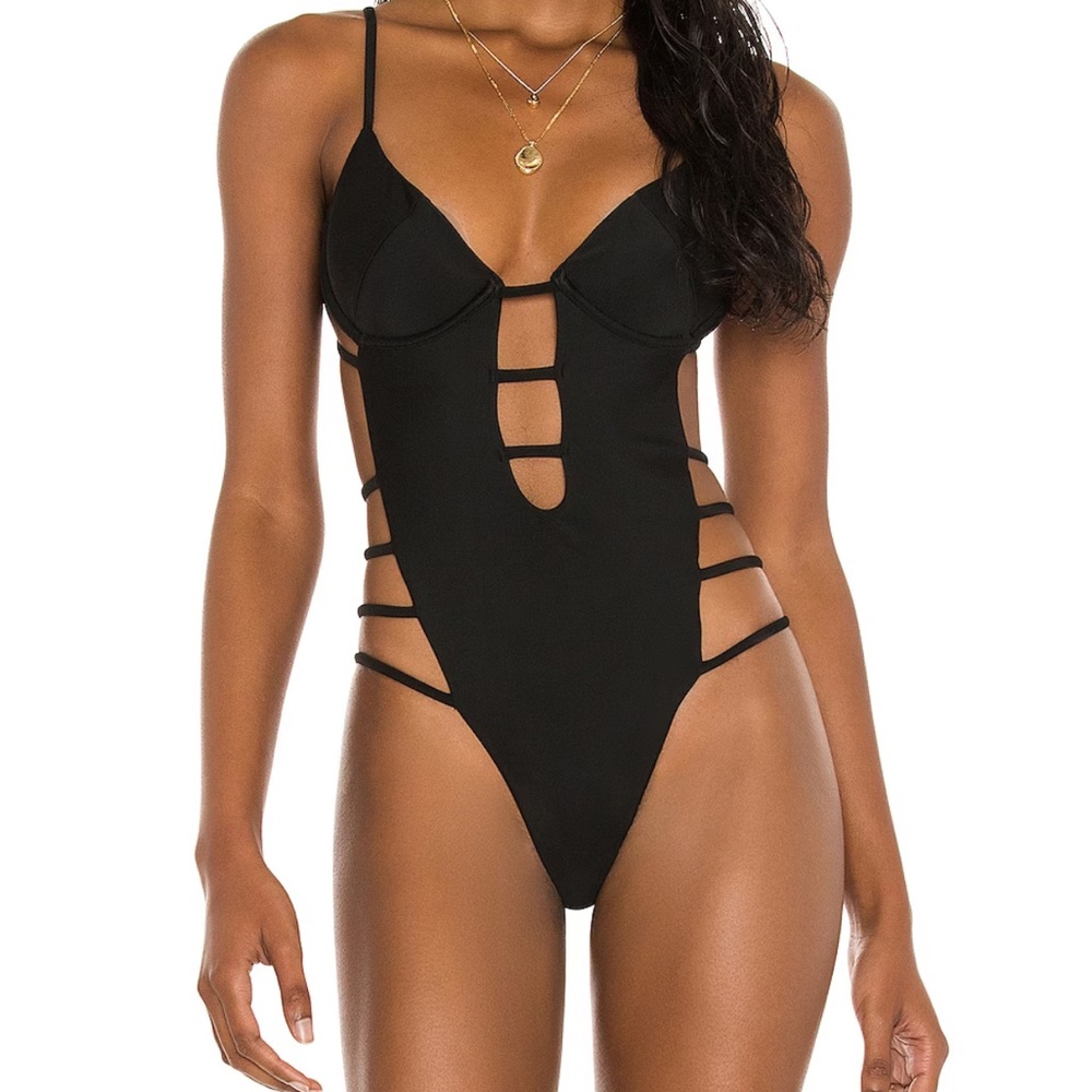 The Lexa One Piece in Black XXS by LOVEWAVE from revolve NWT!! new with tags